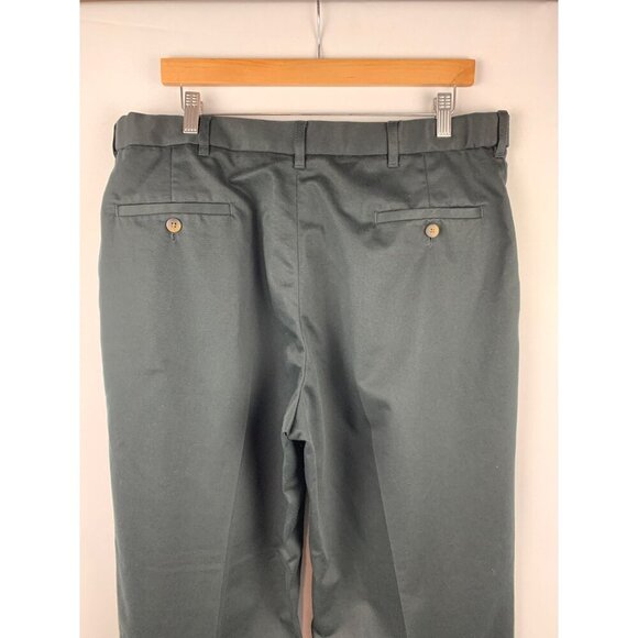 Haggar Mens Select No-Iron Cotton Pants 38 X 29 Black - Picture 4 of 6